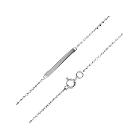 Серебряный браслет с родированием