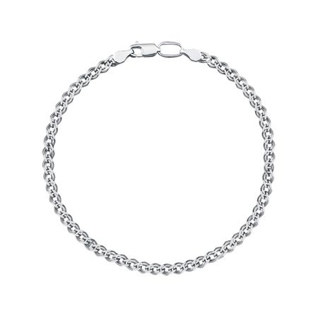 Серебряный браслет Нонна с родированием