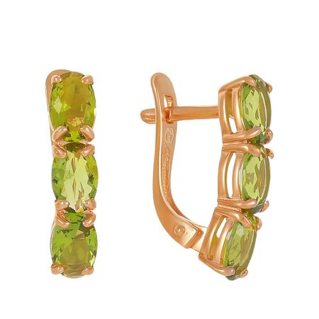 Серьги из серебра с алпанитами