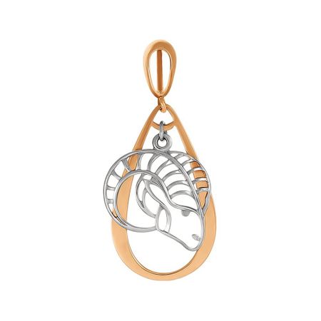 Золотая подвеска со знаком зодиака Козерог