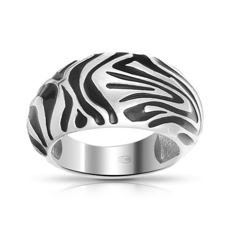 Кольцо из серебра с эмалью