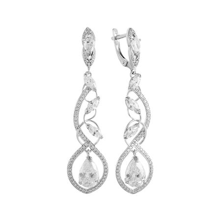 Серьги SOKOLOV из серебра с фианитами