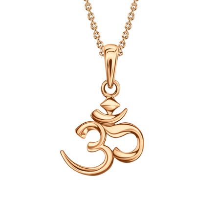 Золотая буддийская подвеска