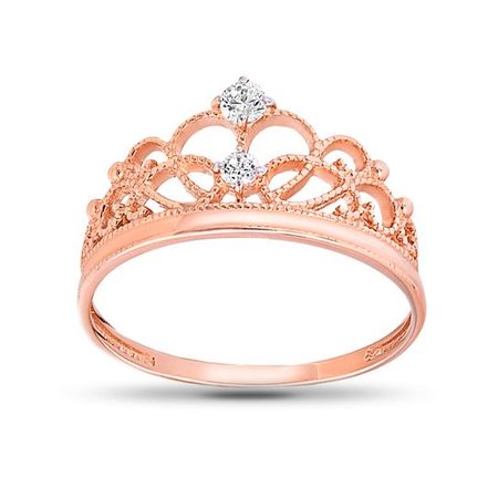 Кольцо Корона из золота с фианитами дарья аркадьевна донцова корона мышки норушки