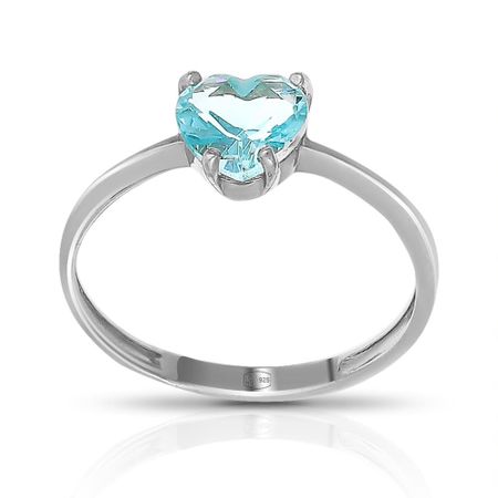 Кольцо из серебра с топазом