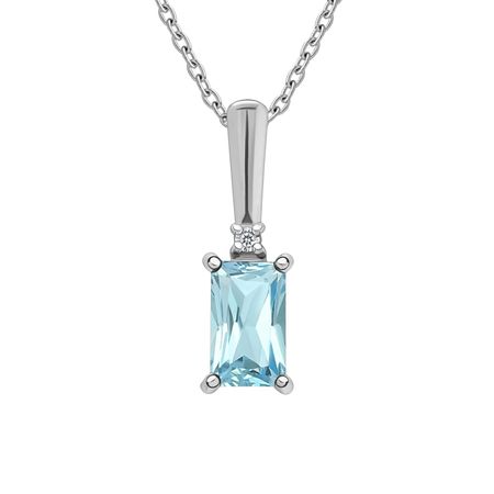 Золотая подвеска с топазом и бриллиантом