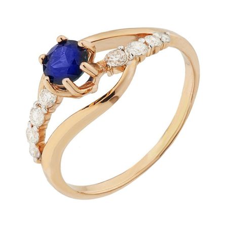 Кольцо из золота с сапфиром и бриллиантами тата орлова анастасия дело о перстне с сапфиром