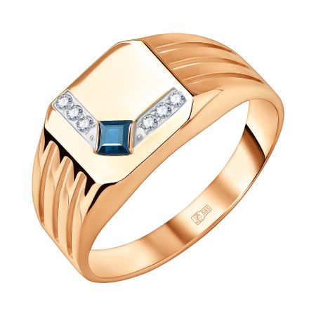 Золотая печатка с сапфиром и бриллиантами тата орлова анастасия дело о перстне с сапфиром