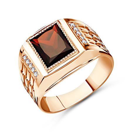 Золотой перстень с гранатом и бриллиантами данил аркадьевич корецкий усмешка люцифера перстень иуды 4 роман