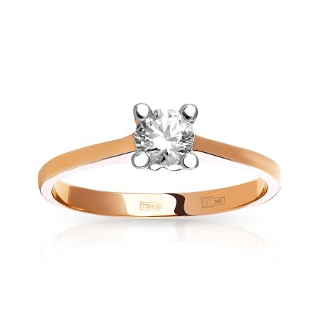 Кольцо из золота с кристаллом SWAROVSKI