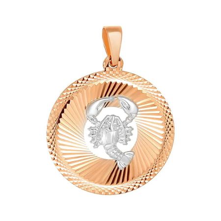 Золотая подвеска со знаком зодиака Рак елена ивановна афанасьева театр тающих теней под знаком волка