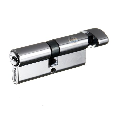 Цилиндр Punto Z4002 80 40х40 мм ключ/вертушка хром