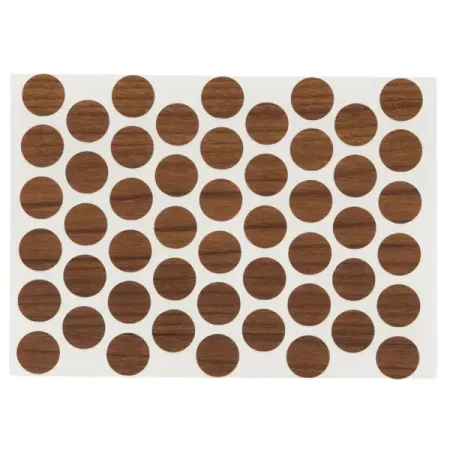Заглушка самоклеящаяся H3704 ST15 ø14 мм цвет орех 50 шт.