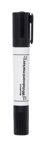 Маркер для доски черный, двусторонний, пулевидный 3мм/скошенный до 5мм, Goodmark