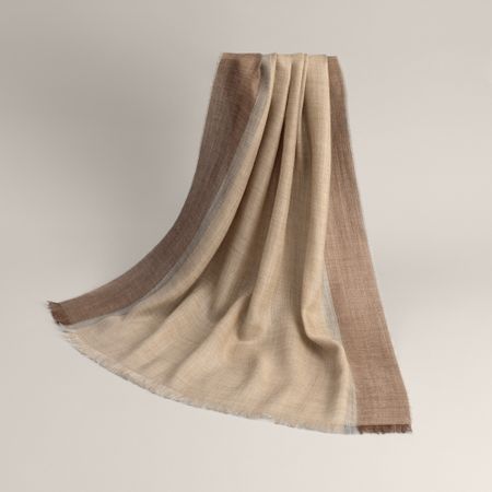 Палантин Togas Линарес бежевый/коричневый 70х200 см, 1 пр.