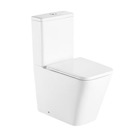 Унитаз-компакт Corsa Deco TX200 Rimless безободковый с горизонтальным выпуском с сиденьем дюропласт микролифт белый (TPTX610QR)