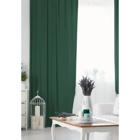 Комплект штор на ленте 145x280 см цвет зеленый