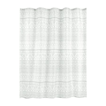 Штора для ванны Moroshka Nomads 1800х1800 мм полиэстер серая/белая (915-301-02)