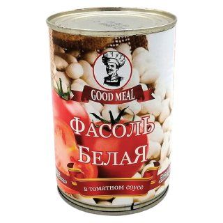 Фасоль Good Meal белая в томатном соусе жестяная банка 425 мл