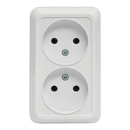 Розетка EKF Рим накладная белая (ENR10-102-10)