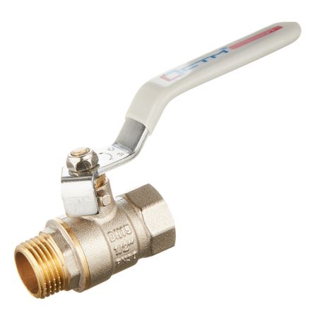 Кран шаровой латунный СТМ 1/2 ВР(г) х 1/2 НР(ш) ручка прямой usb золотая ручка для горячего тиснения