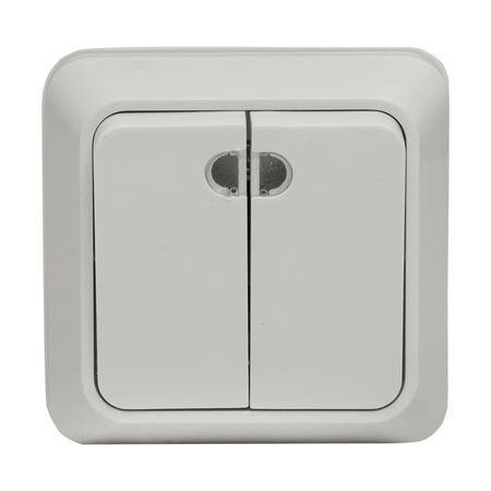 Выключатель EKF Рим двухклавишный накладной белый (ENV10-123-10) javino esp32 s3 devkitc 1 плата разработки