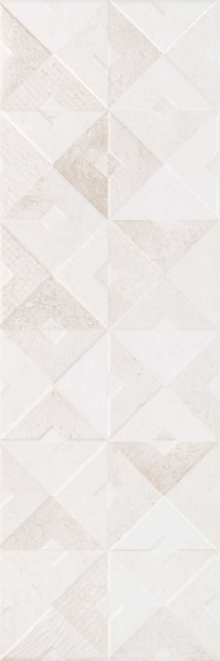 Плитка облицовочная Alma Ceramica Mars бежевая геометрия 600x200x7,5 мм (16 шт.=1,92 кв.м)