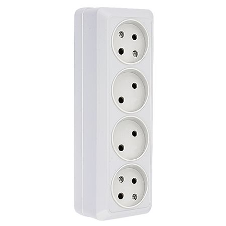 Розетка EKF Рим накладная белая (ENR10-302-10)