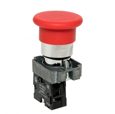 Кнопка грибок EKF PROxima ВС42 230 В 1NC IP65 без фиксации красная (xb2-bc42-65)