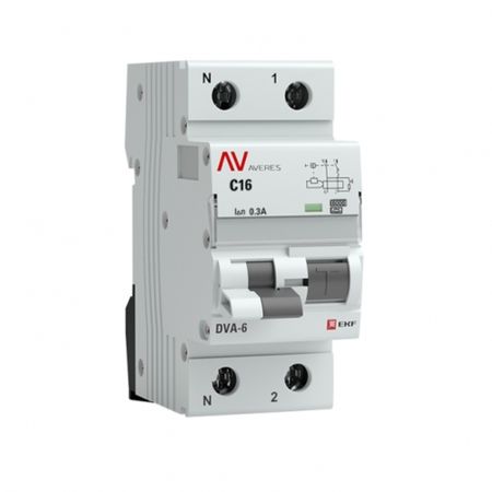 Автомат дифференциальный EKF Averes DVA-6 16А 1P+N тип A 300 мА 6 кА (rcbo6-1pn-16C-300-a-av) оригинальные запасные части модуля вентилятора двигателя xiaomi 1c scwxcq02zhm код растворения ошибок 3