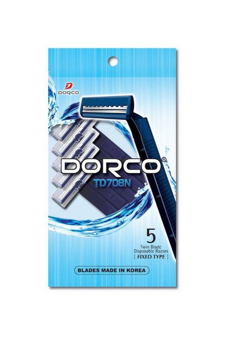 Dorco TD708N Twin Blade 5 Disposable Razors