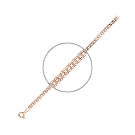 Золотая пустотелая цепочка Бисмарк