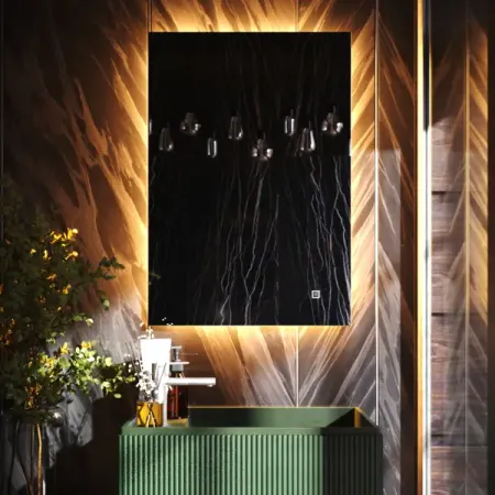 Зеркало для ванной Omega Glass Веста SD89 60x80 см с подсветкой