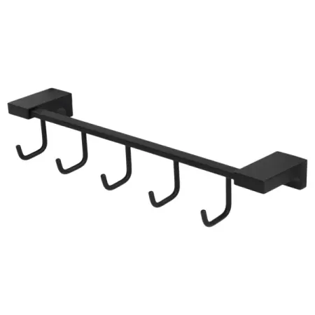 Вешалка Swensa Lucid SWR-5400-11-BLK, металл, 5 крючков, цвет черный