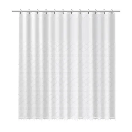 Штора для ванной Fixsen Astra 180x200 см цвет белый