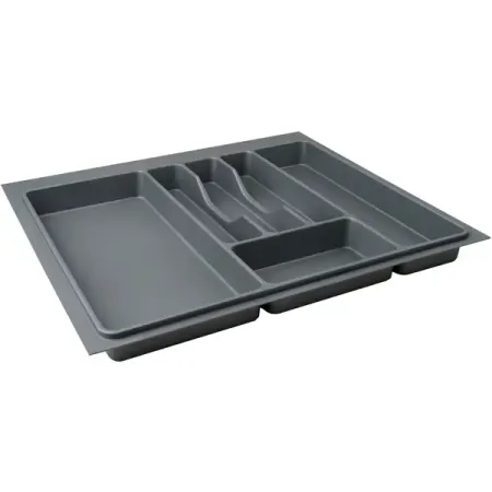 Лоток для столовых приборов 6 отсеков KONSENSA 52.5x4.5x48.5 см полипропилен цвет серый