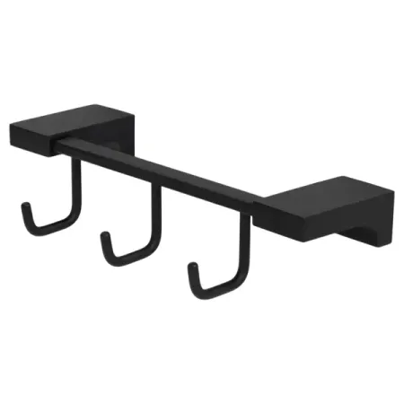 Вешалка Swensa Lucid SWR-5400-10-BLK, металл, 3 крючка, цвет черный золотая вешалка для полотенец smesiteli