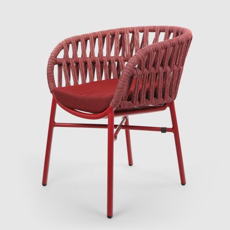 Кресло Drigani Drop красное 59х57х76 см