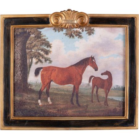 Картина Glasar лошади, масло 26х2х32 см для творчества три кота картина из серпантина лапочка