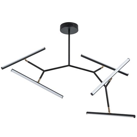 Люстра светодиодная подвесная Arte Lamp Zulu 49 Вт 3000-6000К 8 кв.м (A2170PL-49BK)