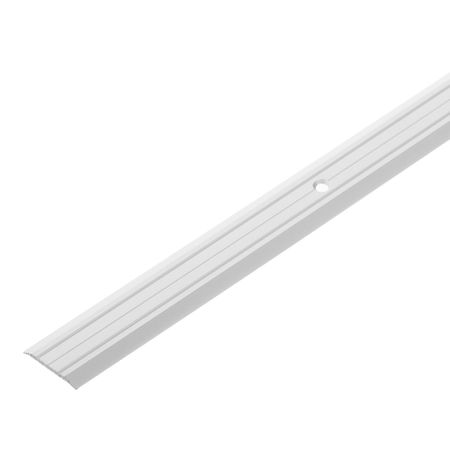 Порог алюминиевый одноуровневый стык 25х1800 мм серебро анодированное