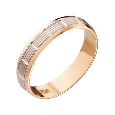Золотое обручальное кольцо 5 мм с вращающейся вставкой