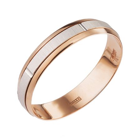 Золотое обручальное кольцо с вращающейся вставкой 5 мм