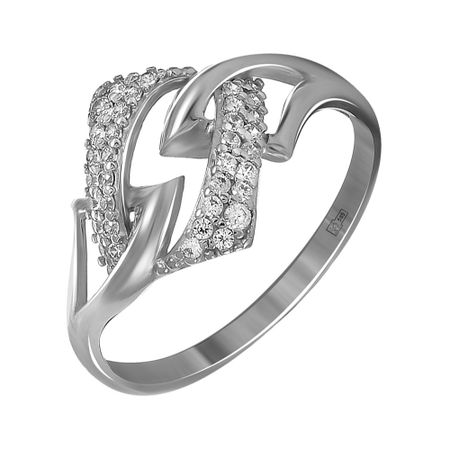 Кольцо из золота с фианитами