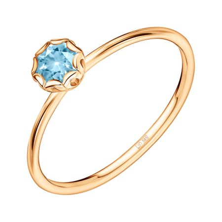 Золотое детское кольцо с топазом Sky наталья владимировна мельникова золотое лукошко детские игры и игрушки народа коми