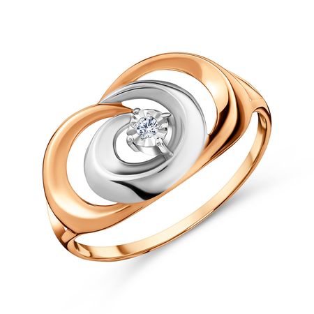 Золотое кольцо с бриллиантом и родированием с алмазной гранью артём михеев за гранью видимого инструменты связи с потусторонним миром