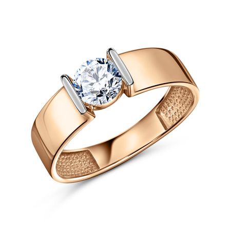 Золотое кольцо с фианитом