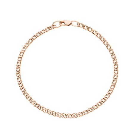 Золотой полновесный браслет Двойной ромб с алмазной гранью