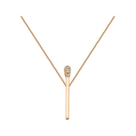 Золотое колье с фианитами