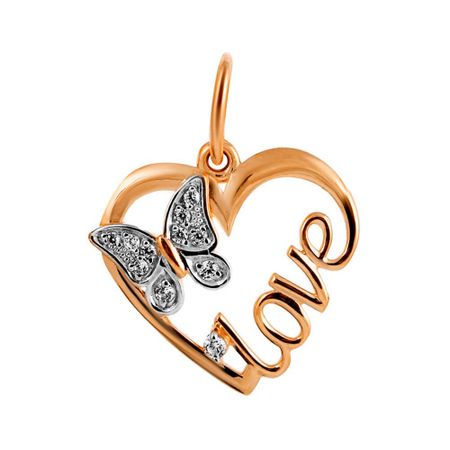 Подвеска из золота с фианитами